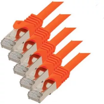 Tīkla kabelis S/CONN Cat. 7 S/FTP 0,5 m Oranžs