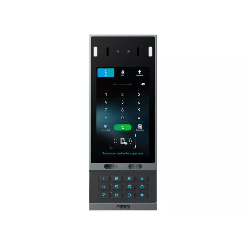 Fanvil i67 video domofonu sistēma 2 MP 17,8 cm (7 inch) Melna, Pelēka