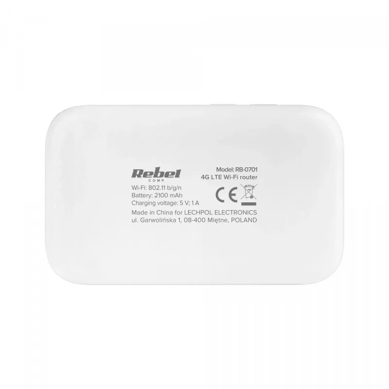 Rebel RB-0701 bezvadu maršrutētājs vienas joslas (2.4 GHz) 3G 4G
