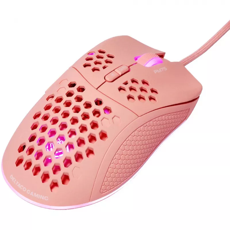 Deltaco vieglā spēļu pele, RGB (GAM-108-P)