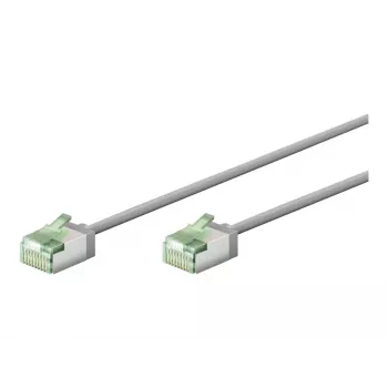 Goobay Ultra-Flexible CAT 8.1 Patch Cable pelēks - īpaši īss spraudnis 99.9% (74343)