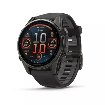 Garmin fenix 8 3.3 cm (1.3 inch) AMOLED 43 mm digitāls 416 x 416 pikseļi Skārienekrāns Melns Wi-Fi GPS (satelīts)