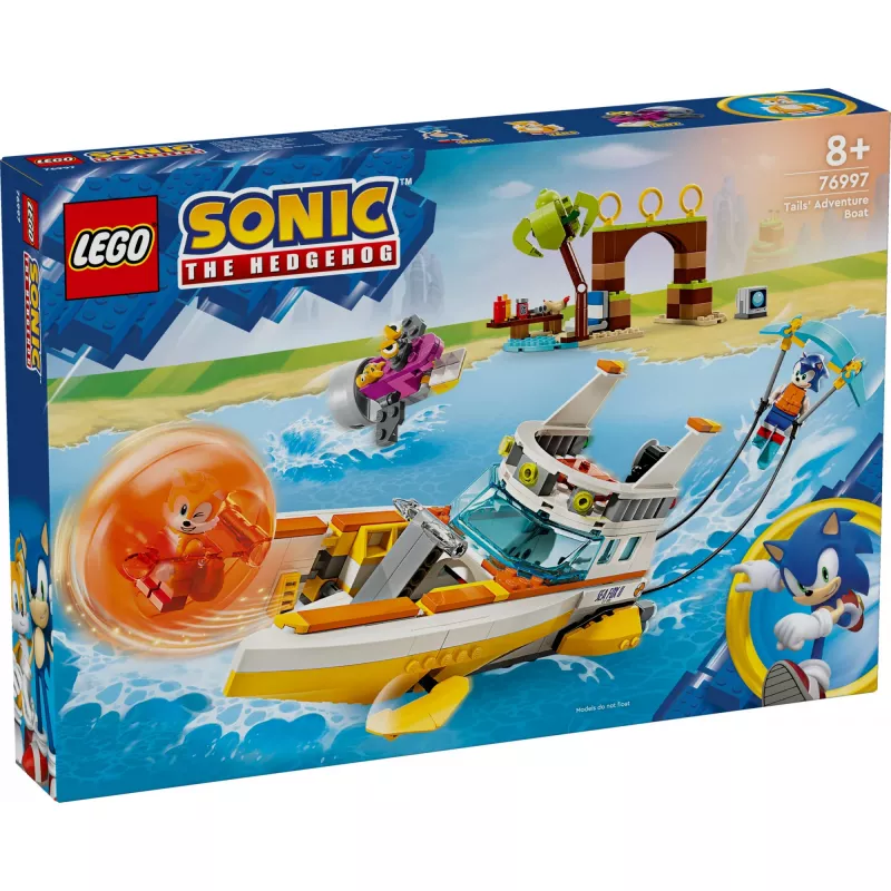 LEGO Sonic the Hedgehog Tails’ piedzīvojumu laivas komplekts 76997