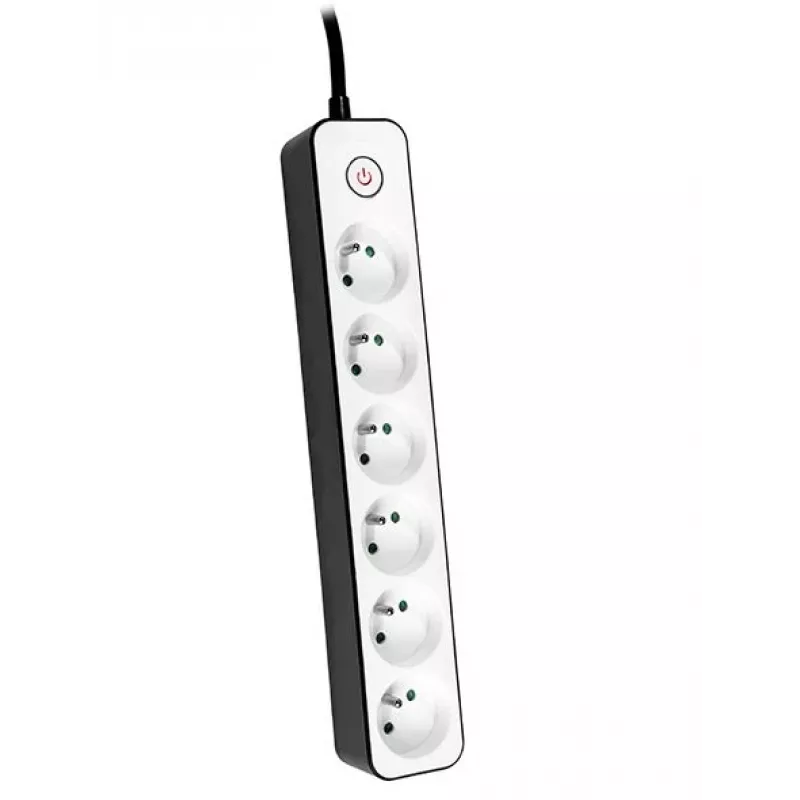 TRACER Power Strip Zebra 1.5 m 6 kontaktligzdas
