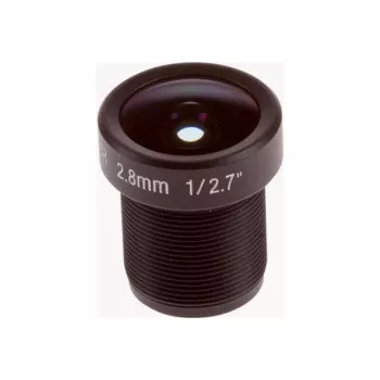 Lēca Axis M12 2.8mm F1.2 Melna Iekštelpām 170° Skata Leņķis