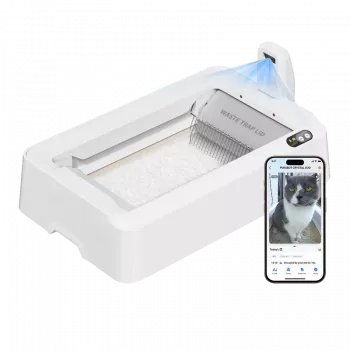 Pašattīroša kaķu smilšu kaste PETKIT T7-EU, balta