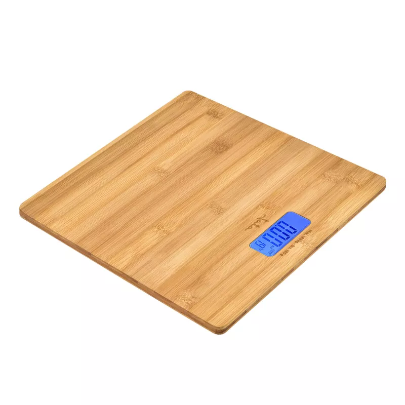 Jata HBAS1489 elektroniskie vannas istabas svari, 180 kg, 100 g iedaļa, presēta bambusa platforma, LCD displejs