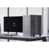 APNX PC Midi Tower C1-R-WT-v1 — Balts, ATX/Micro-ATX/Mini-ITX, 3x120 mm priekšējie ventilatori, 3x3.5 inch + 3x2.5 inch sloti, USB 3.2 Gen1 x2
