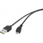 USB kabelis Renkforce Duplex 2.0 Micro-USB Type B 5V 0.5 m