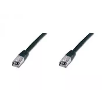 Tīkla kabelis Digitus CAT 5e SF/UTP Patch Cord Melns 5m