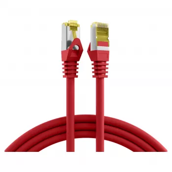 EFB-Elektronik RJ45 Patch Kabelis Cat.6A S/FTP LSZH Cat.7 Raw Sarkans 0,15m (MK7001.0,15R)