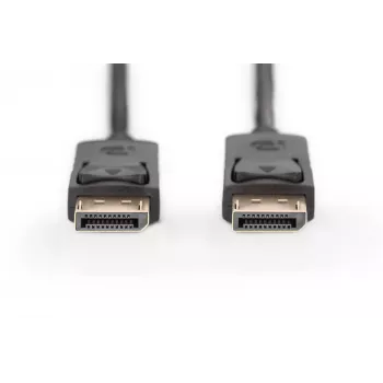 Savienojuma kabelis DisplayPort ar fiksatoru 1080p 60Hz FHD Tipa DP / DP M / M melns 3m