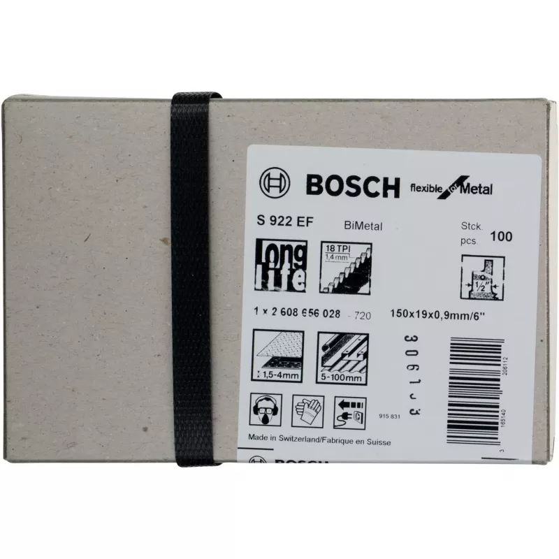 Bosch 2 608 656 028 finierzāģa / zobzāģa / abpusējā zāģa asmens Bimetāls 100 gab.