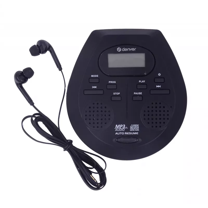 Pārnēsājams CD atskaņotājs Denver DMP-395B Melns MP3 atskaņošana LCD displejs