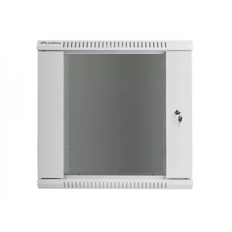 Sienas tīkla skapis LANBERG WF01-6412-10S, 12U, 19 collu, 600×450×640 mm, IP20, 60 kg
