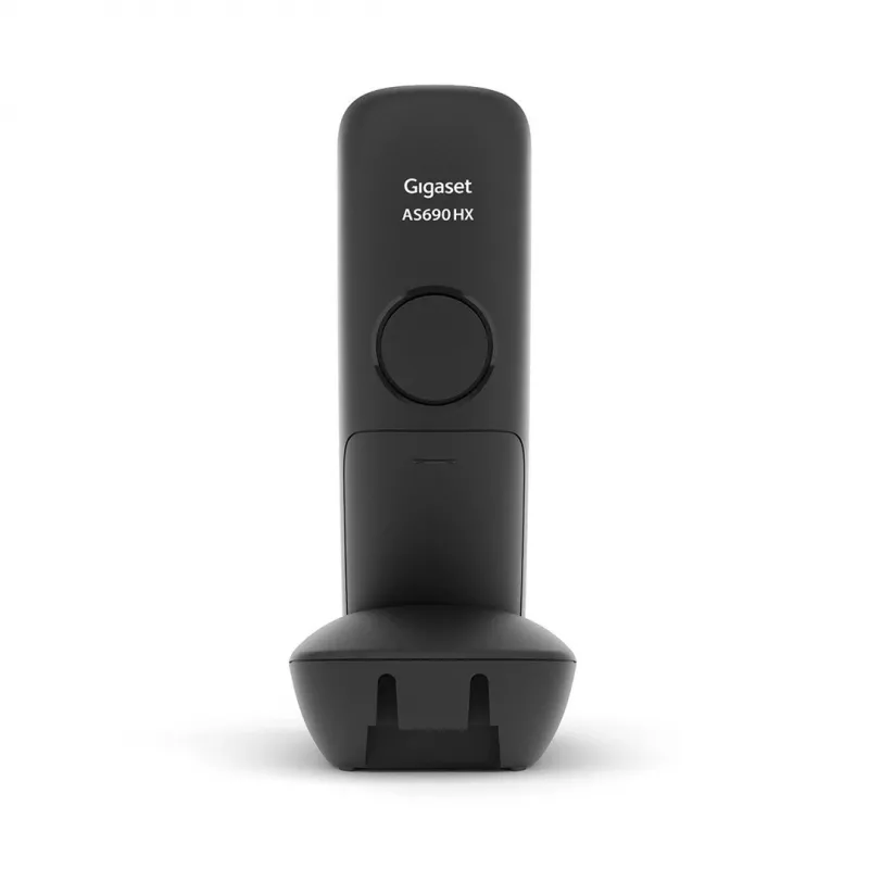 Bezvadu telefonu klausule Gigaset AS690HX, DECT/Analog, Melna