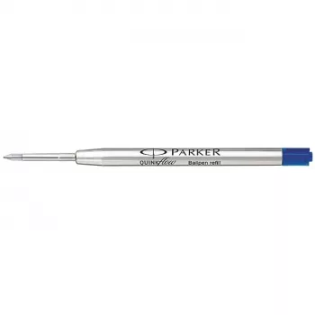 Parker Quinkflow pildspalvas uzpilde F zilā krāsā (Blister)