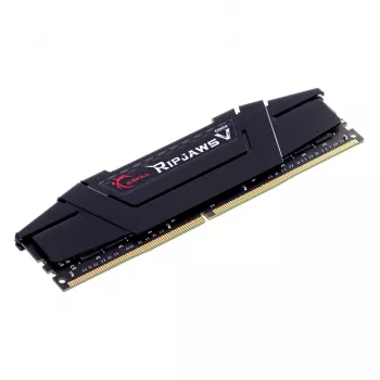 G.SKILL Ripjaws V sērijas DDR4 RAM 64 GB (4x16 GB) 3200 MT/s CL16-18-18-38 1,35 V datora atmiņa UDIMM - melna (F4-3200C16Q-64GVK)