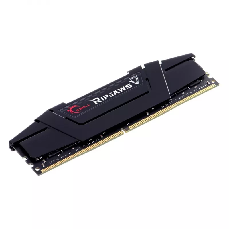 G.SKILL Ripjaws V sērijas DDR4 RAM 64 GB (4x16 GB) 3200 MT/s CL16-18-18-38 1,35 V datora atmiņa UDIMM - melna (F4-3200C16Q-64GVK)