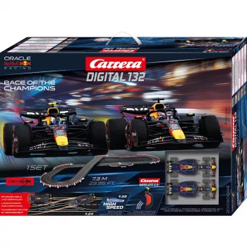 Slot Car Komplekts CARRERA Digital 132 Race of the Champions (model 20030048) — digitāls 1:32 slota auto komplekts