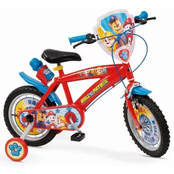Bērnu velosipēds 14 collu Paw Patrol sarkans 1478 zēns NEW TOIMSA