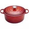 Le Creuset Signature apaļš čuguna katls 26 cm 5,3 l, ķiršu sarkans