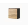 Pie sienas montējams skapis cama meble VIGO 50×50×30 cm melns / Wotan ozols