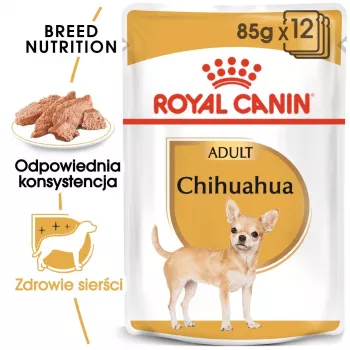 Slapjā suņu barība Royal Canin Chihuahua Adult paciņa 85 g — mājputnu gaļa, pieaugušiem čivavām 1–1,9 kg