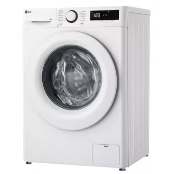 LG F2WR508SWW priekšējās ielādes veļas mašīna, 8 kg, 1200 RPM, tvaika funkcija