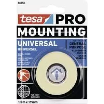 Līmlente tesa Mounting PRO Universal 66958-00000-00 balta 1,5 m x 9 mm 1 gab.