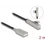 DeLOCK USB 2.0 kabelis Type-A vīriešu uz Type-C vīriešu leņķa 60W 2m