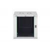 Sienas skapis DIGITUS Dynamic-N 12U 600x600 mm IP20, slēdzene, kabeļu pārvaldība, neizjaukts