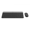 Bezvadu tastatūras un peles komplekts Logitech MK470 Slim Combo, grafīts