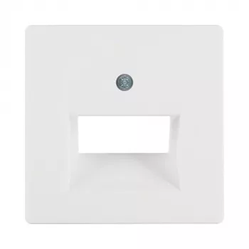 Berker 14096089 centrālā plāksne UAE/E-DAT Design/Telekom ISDN ligzdām, balta