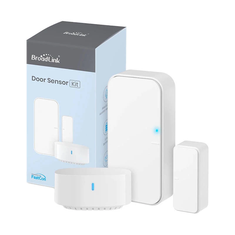 Durvju/logu sensors BroadLink DS4‑FC ar S3 centrmezglu — bezvadu viedais sensors atvēršanas/aizvēršanas noteikšanai