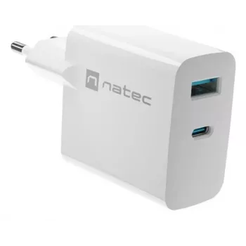 NATEC NUC-2144 Universāls mobilās ierīces lādētājs balts AC ātrā uzlāde iekštelpām