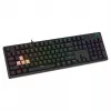 Mehāniskā spēļu tastatūra SAVIO STYX Outemu Blue Hot-Swap RGB USB QWERTY US International Melna 104 taustiņi
