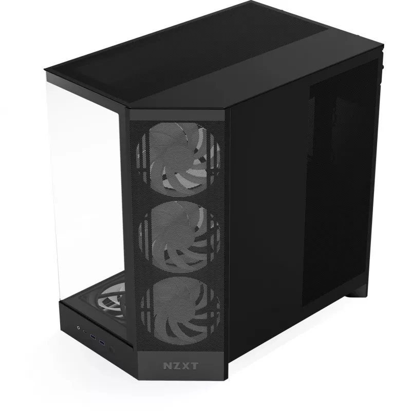 NZXT H9 Flow RGB+ Midi Tower korpuss melns