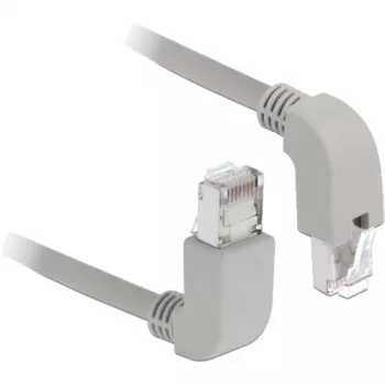 DeLOCK 85871 tīkla kabelis Cat6a S/FTP 1m Pelēks