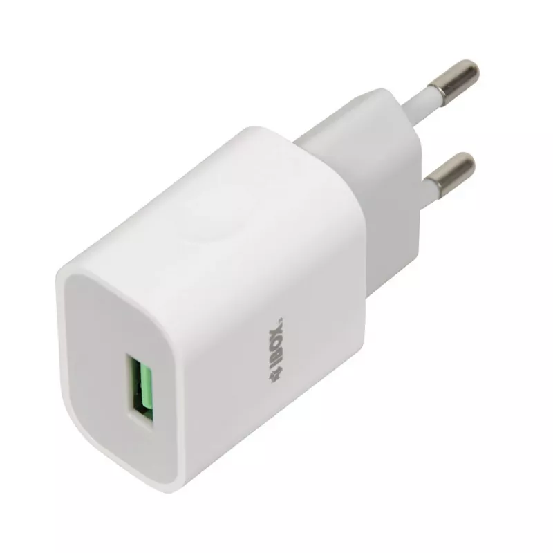 Lādētājs iBOX C-41 USB 2A, 1 USB ports, microUSB kabelis, Balts