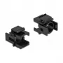 Keystone vāciņš DeLOCK 86738 melns 12,5 mm caurums 4 gab.