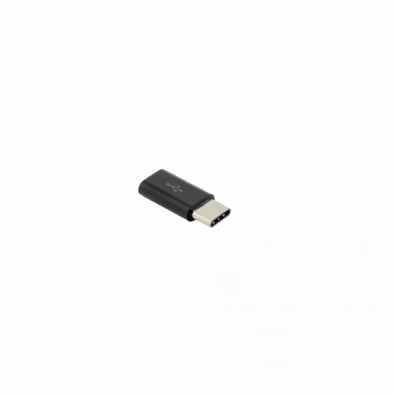 Sbox Micro USB 2.0 F. -> TYPE C M. Melns AD.USB-C B