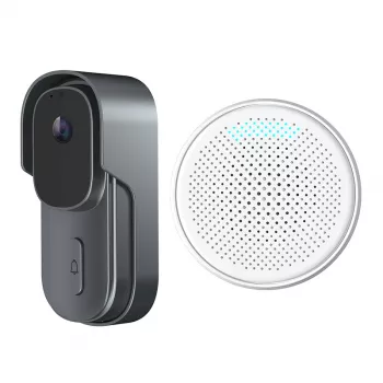 Video interkoms Extralink SmartLife 1080p 5MP — āra bloks ar 1080p video un 5MP sensoru