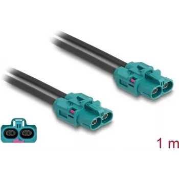 DeLOCK HDMTD Z dubultā ligzda uz HDMTD Z dubulto ligzdu kabelis 1 m