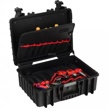 Instrumentu kaste Knipex Robust23 Start Black, polipropilēns, 437x172x307 mm