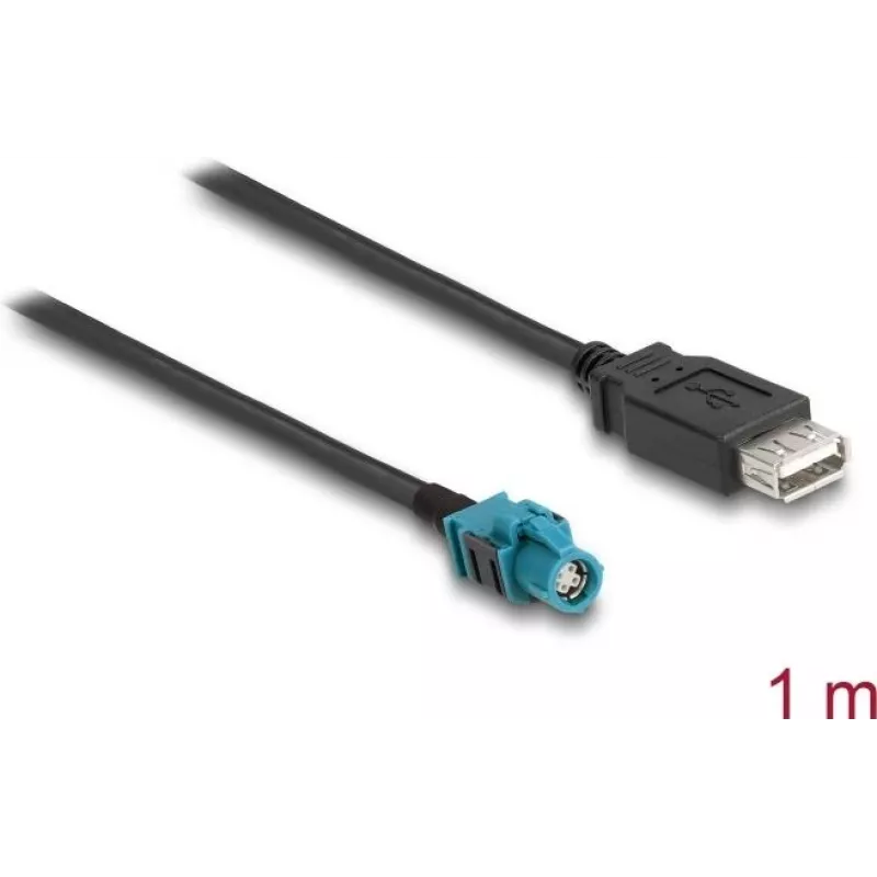 DeLOCK kabelis HSD Z sievišķais uz USB 2.0 Type-A sievišķais 1 m