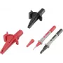 VOLTCRAFT Krokodila spīļu komplekts ar ligzdu 4 mm CAT III 1000 V, CAT IV 600 V 6 gab. MSS-103 (VC-8097030)