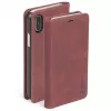Folio maciņš Krusell Sunne 4 Card FolioWallet īstā ādā sarkanā krāsā iPhone XS Max
