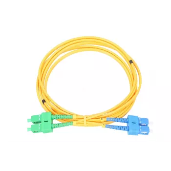Patchcord Extralink SC/UPC - SC/APC PVC, viendzīslas duplekss G.652D, 3 mm, 0,5 m