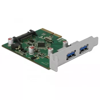 Delock PCI Express x4 karte 2 x ārējie USB 3.1 Gen 2 Type-A ligzdas (90298)